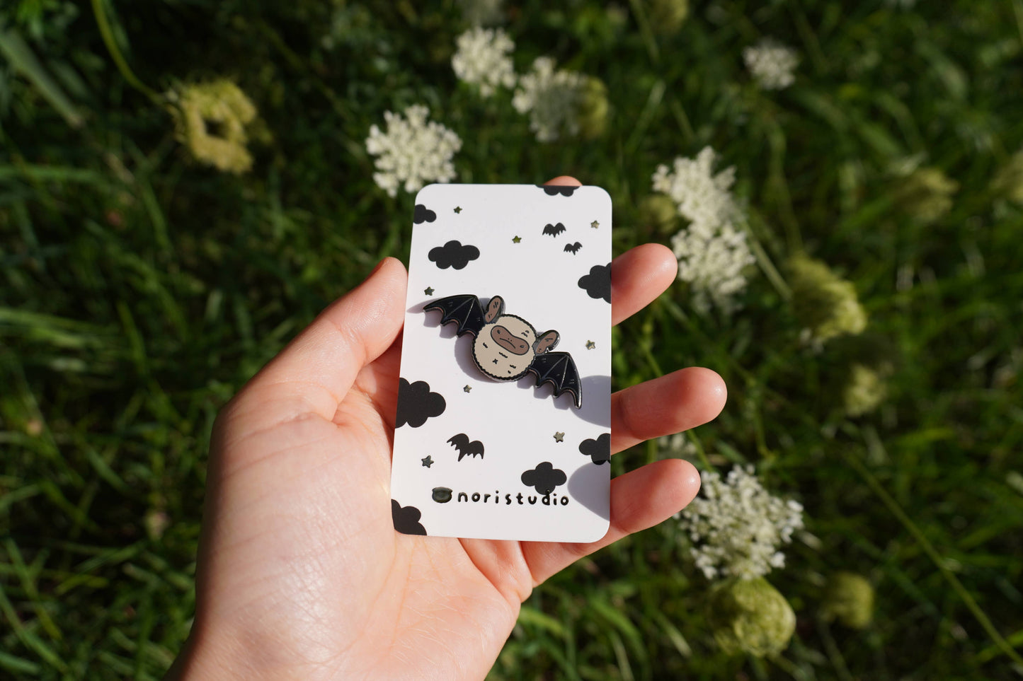 Little Brown Bat Enamel Pin