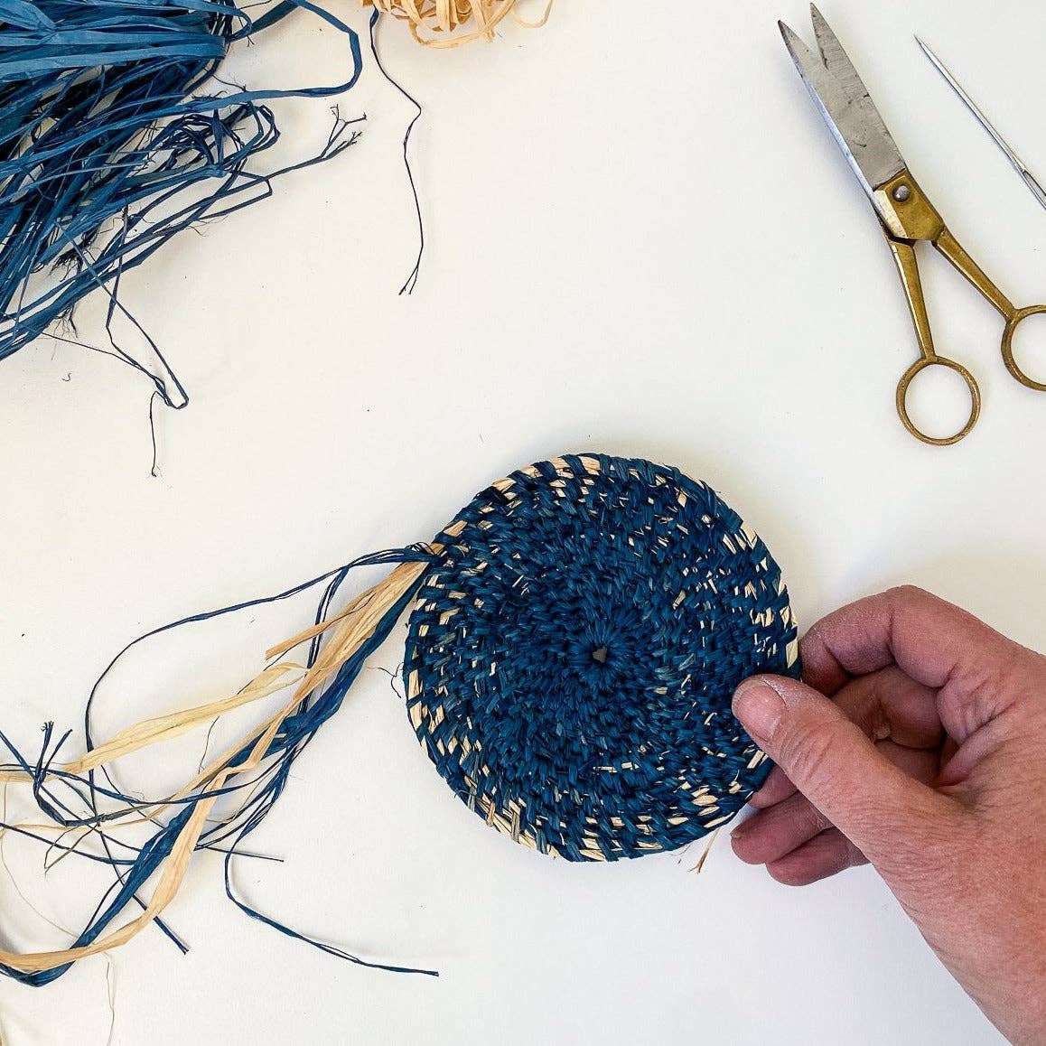 Calliope Basket Kit (Makes 2): Indigo and Natural