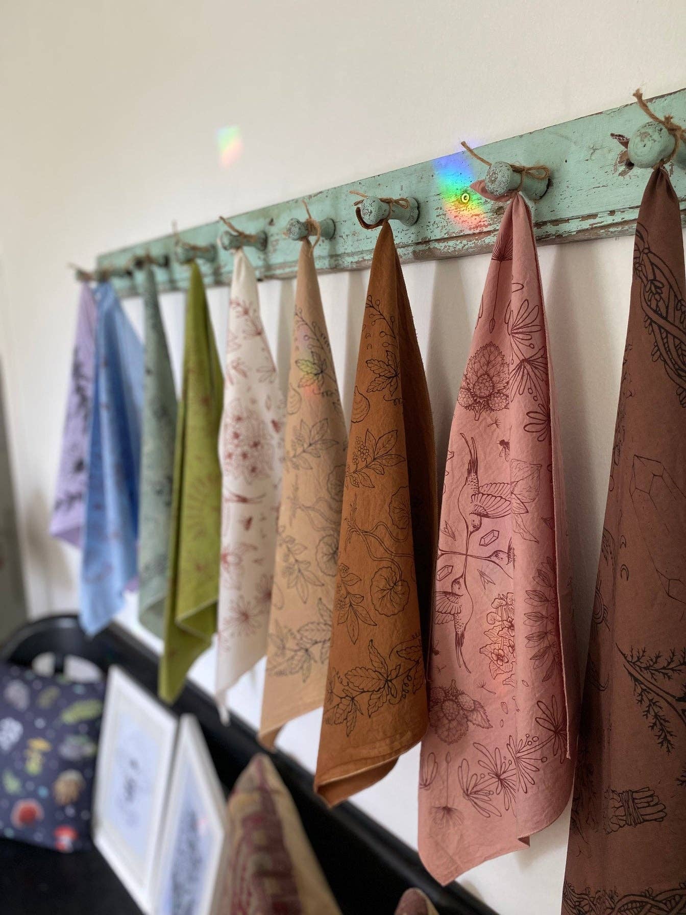 Bandana | Herbs of Protection | Plant Dyed | Rose