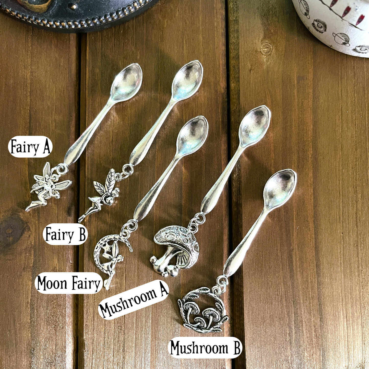 Bird Skull Witchy Charm Spoons