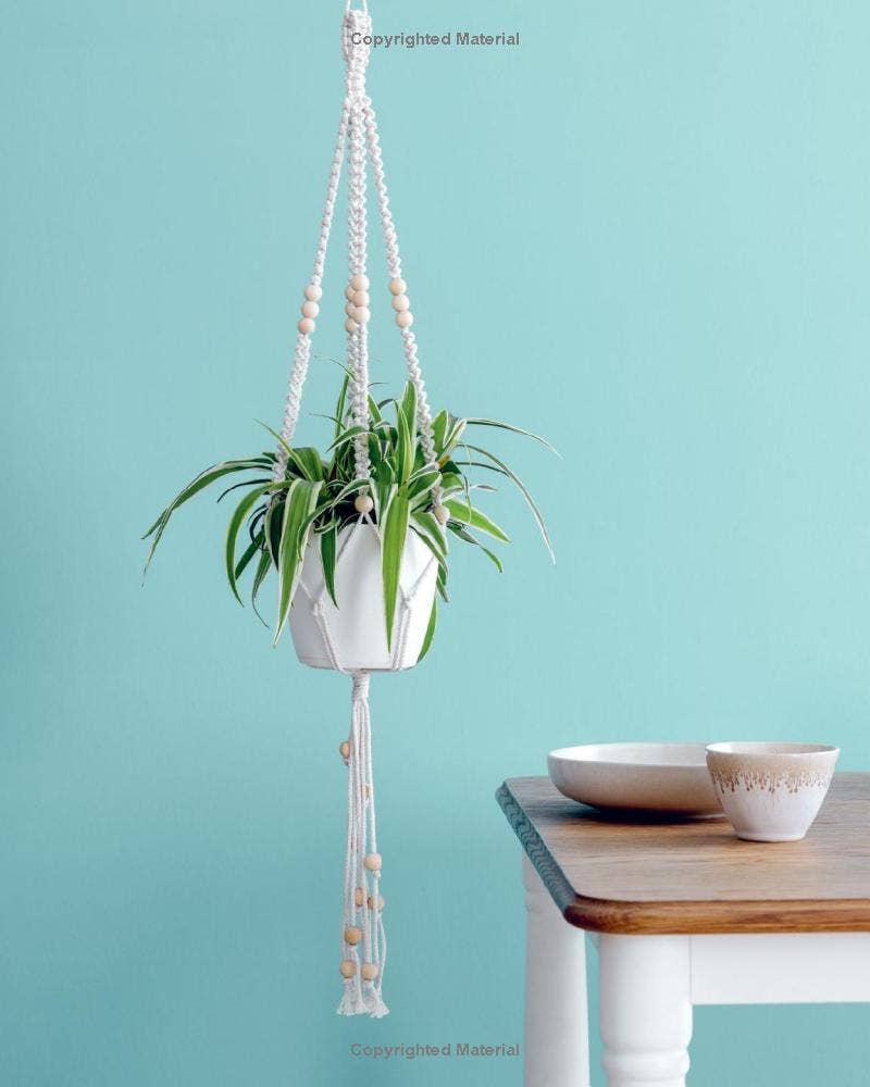Macrame Plant Hangers, Shelves, and Baskets