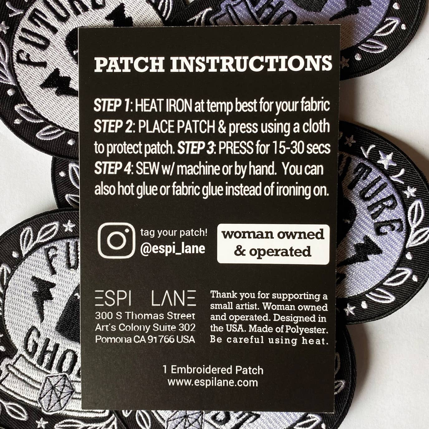 Future Ghost Iron-On Halloween Spooky Fortune Magic Patch