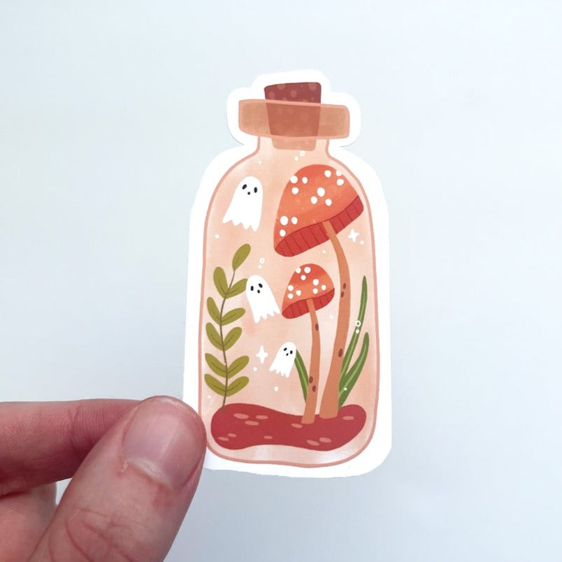Ghost Terrarium Sticker