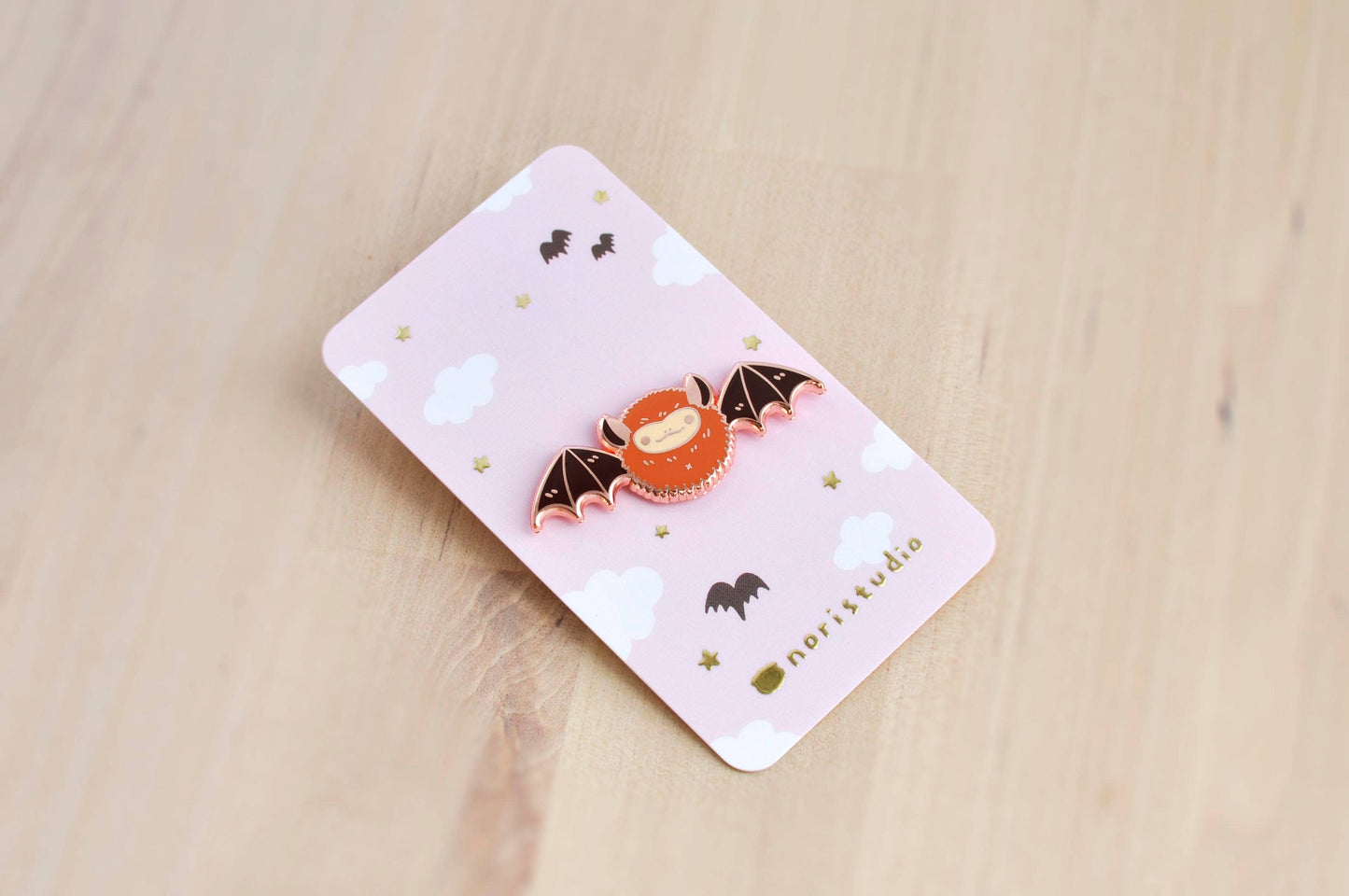 Eastern Red Bat Enamel Pin