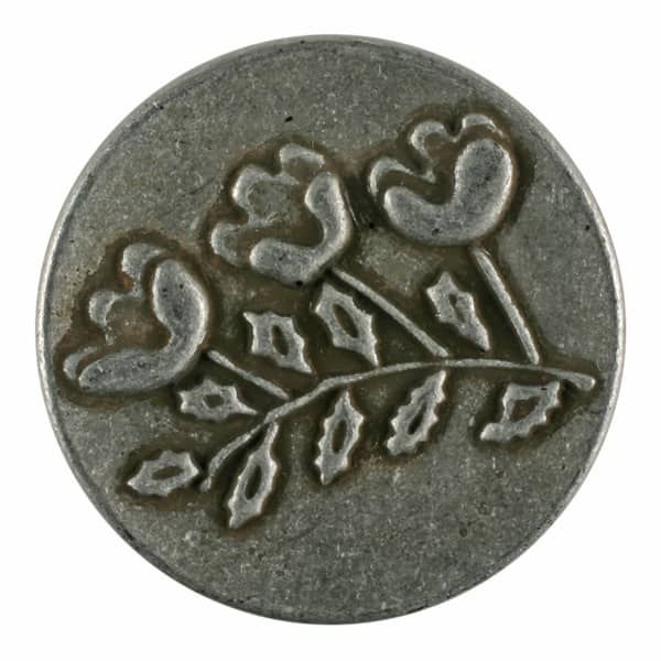 331074 - Metal Flower Button with Shank