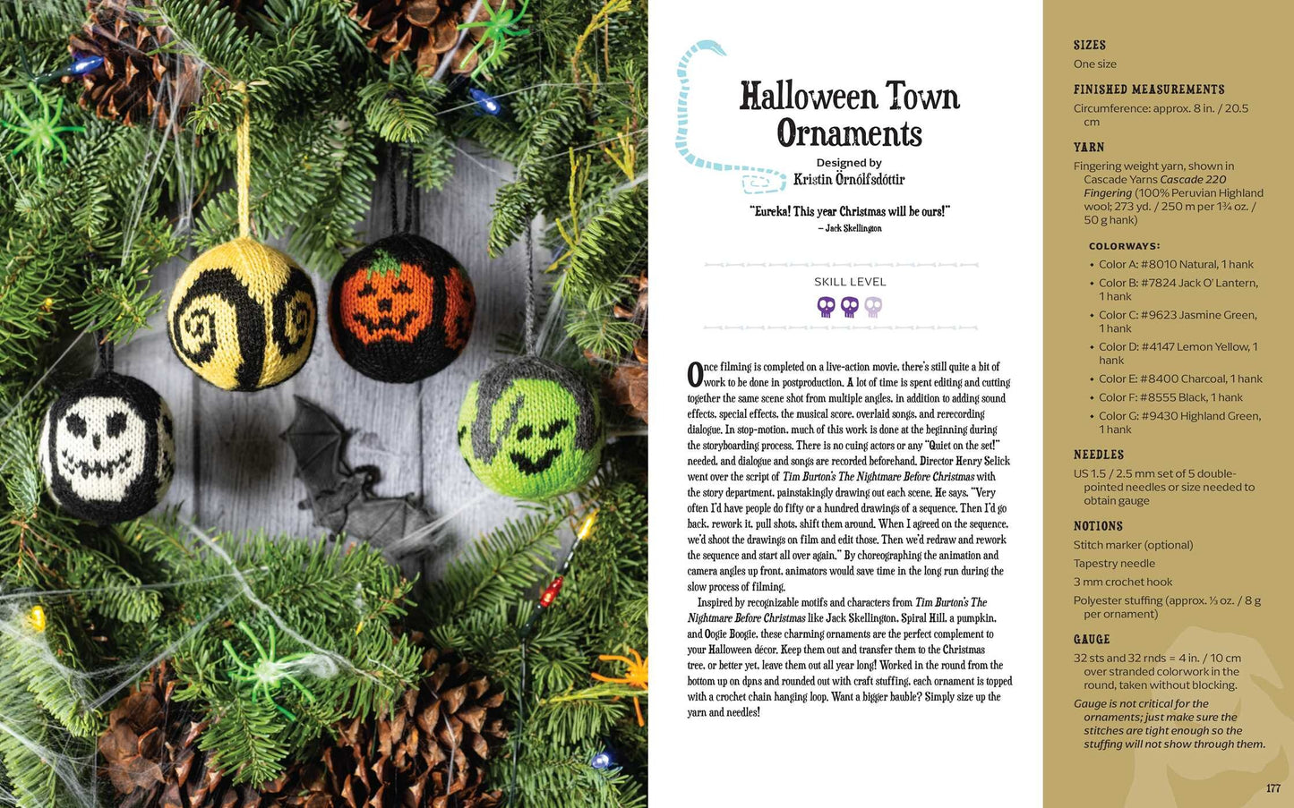 The Nightmare Before Christmas Official Knitting Guide to Halloween Town and Christmas Town