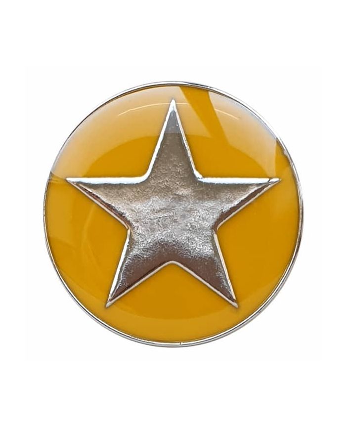 Metal Star button with shank