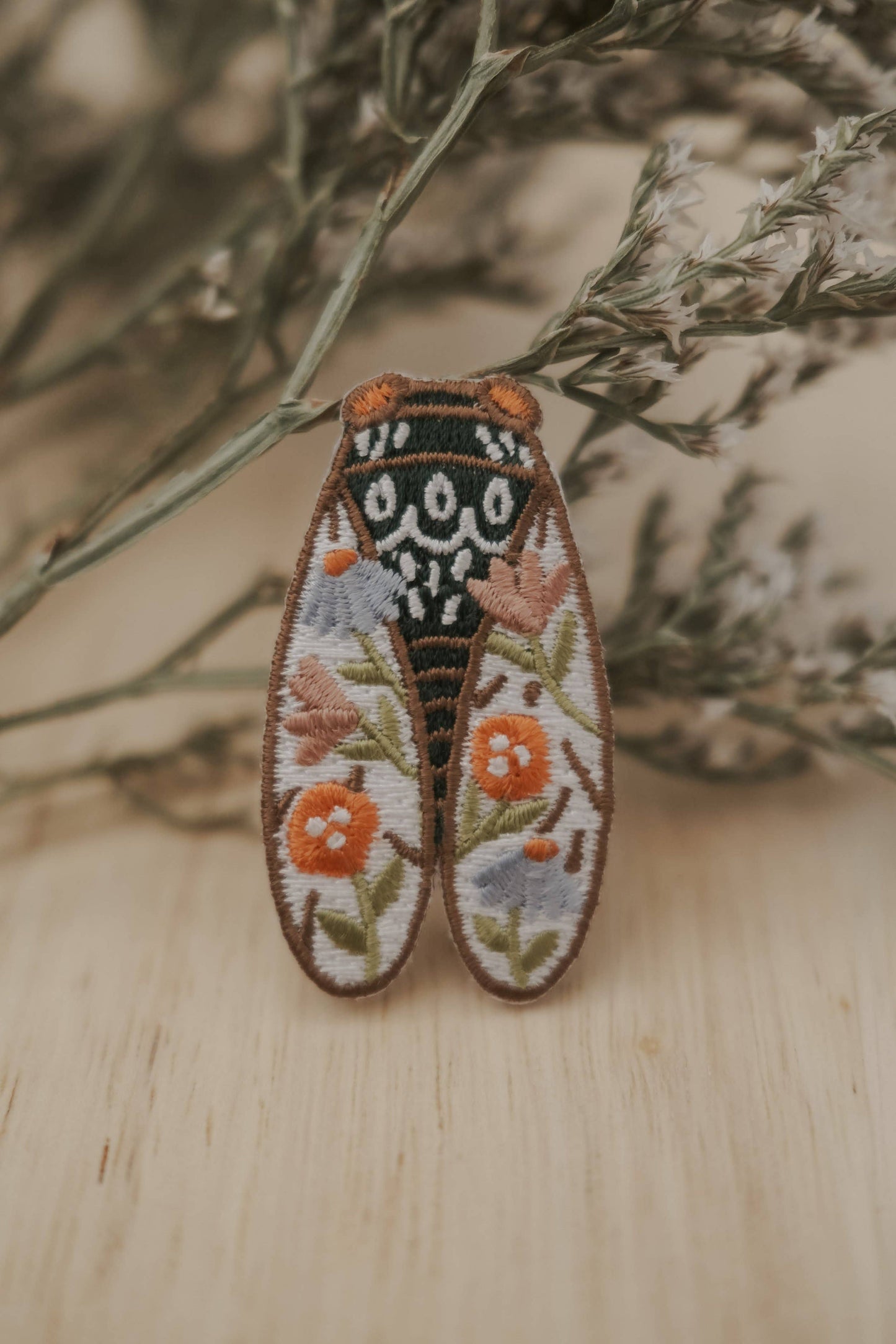 Cicada Small Iron-On Patch