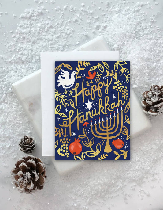 Hanukkah Pomegranate Card