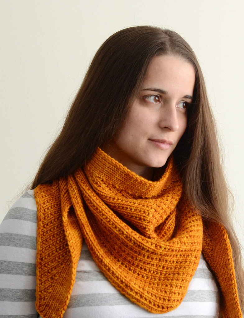 Juxtaposed Hat and Shawl Set - PDF Pattern