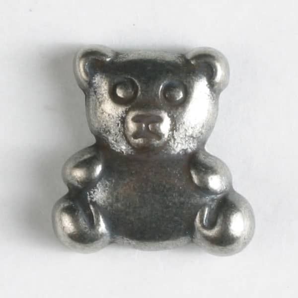 Metal Teddy Bear Buttons