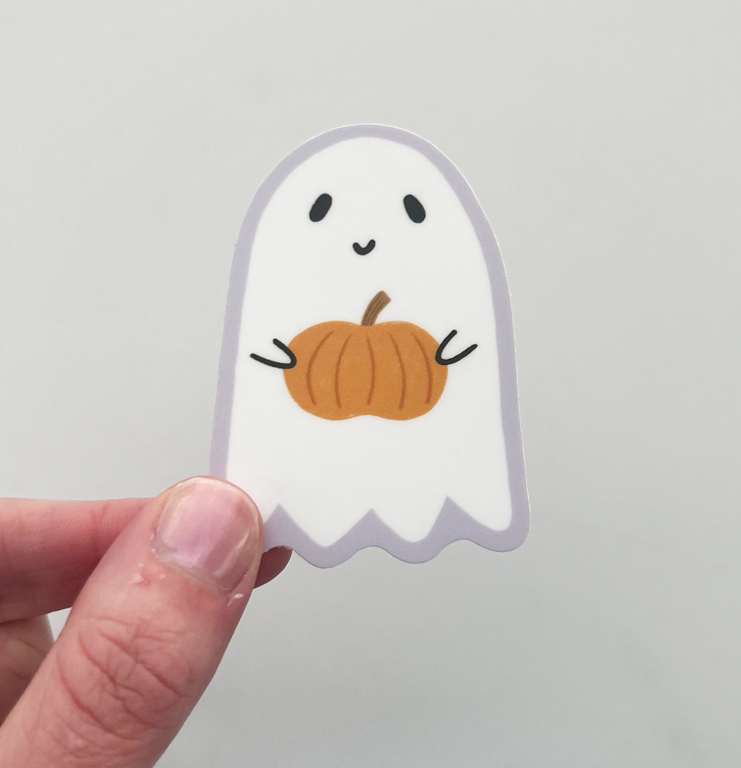 Pumpkin Ghost Sticker