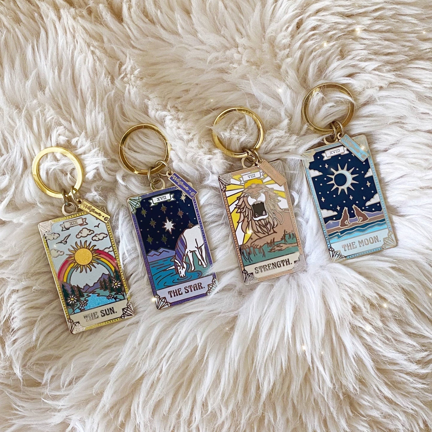 The Star Tarot Card Keychain