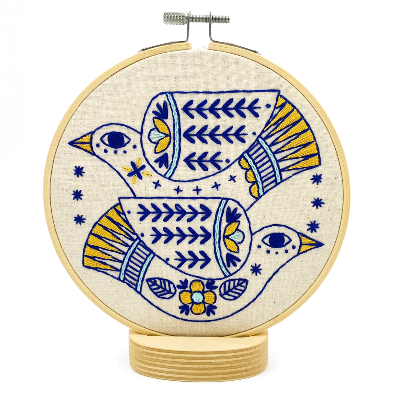Christmas Turtle Doves Embroidery Kit