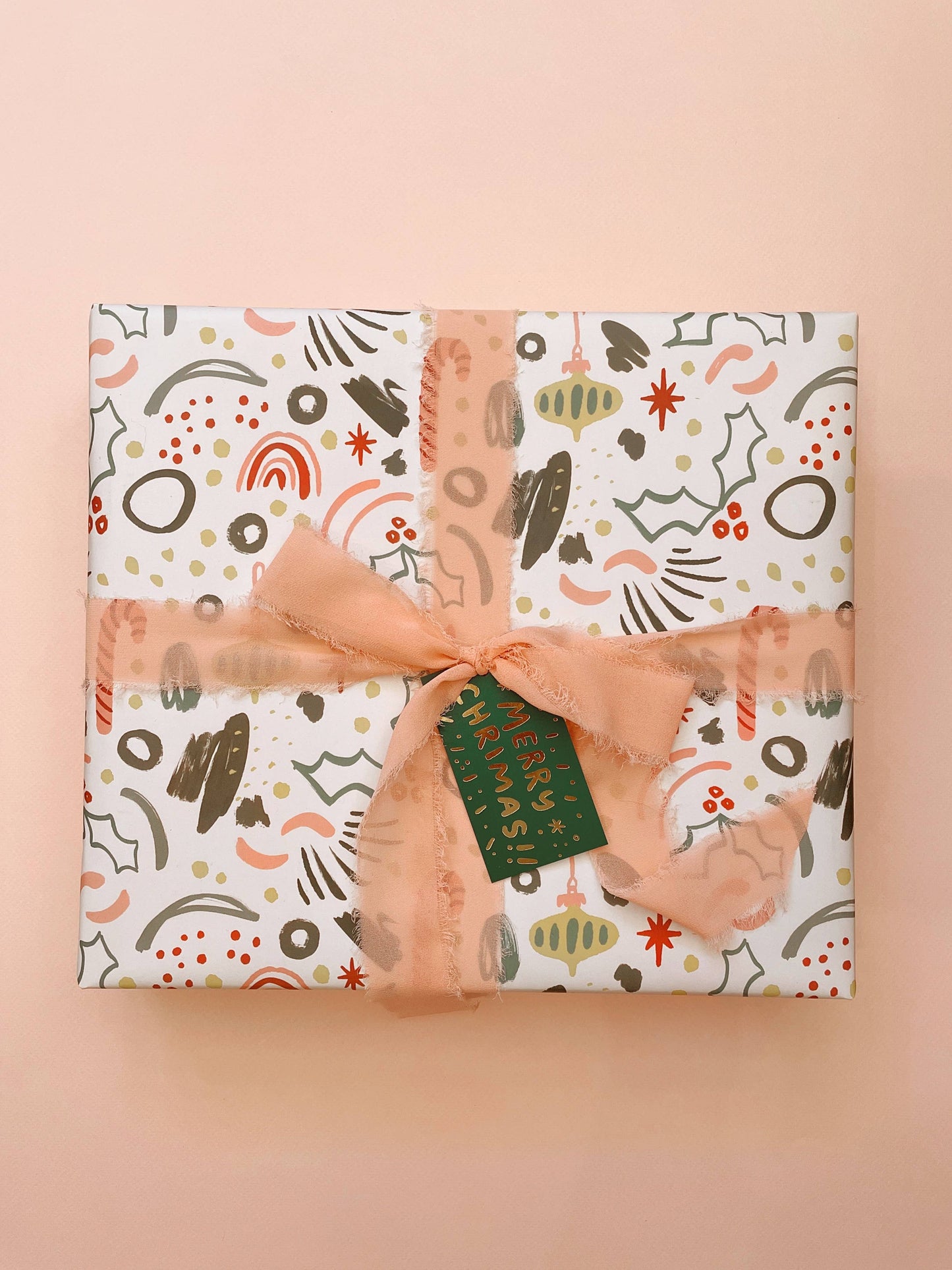 Abstract Winter Solstice / Christmas Wrapping Paper - 3 Sheet Roll
