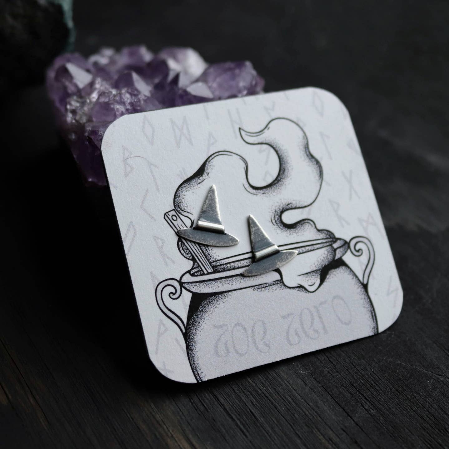 Mini Witch Hat | Stud Earrings