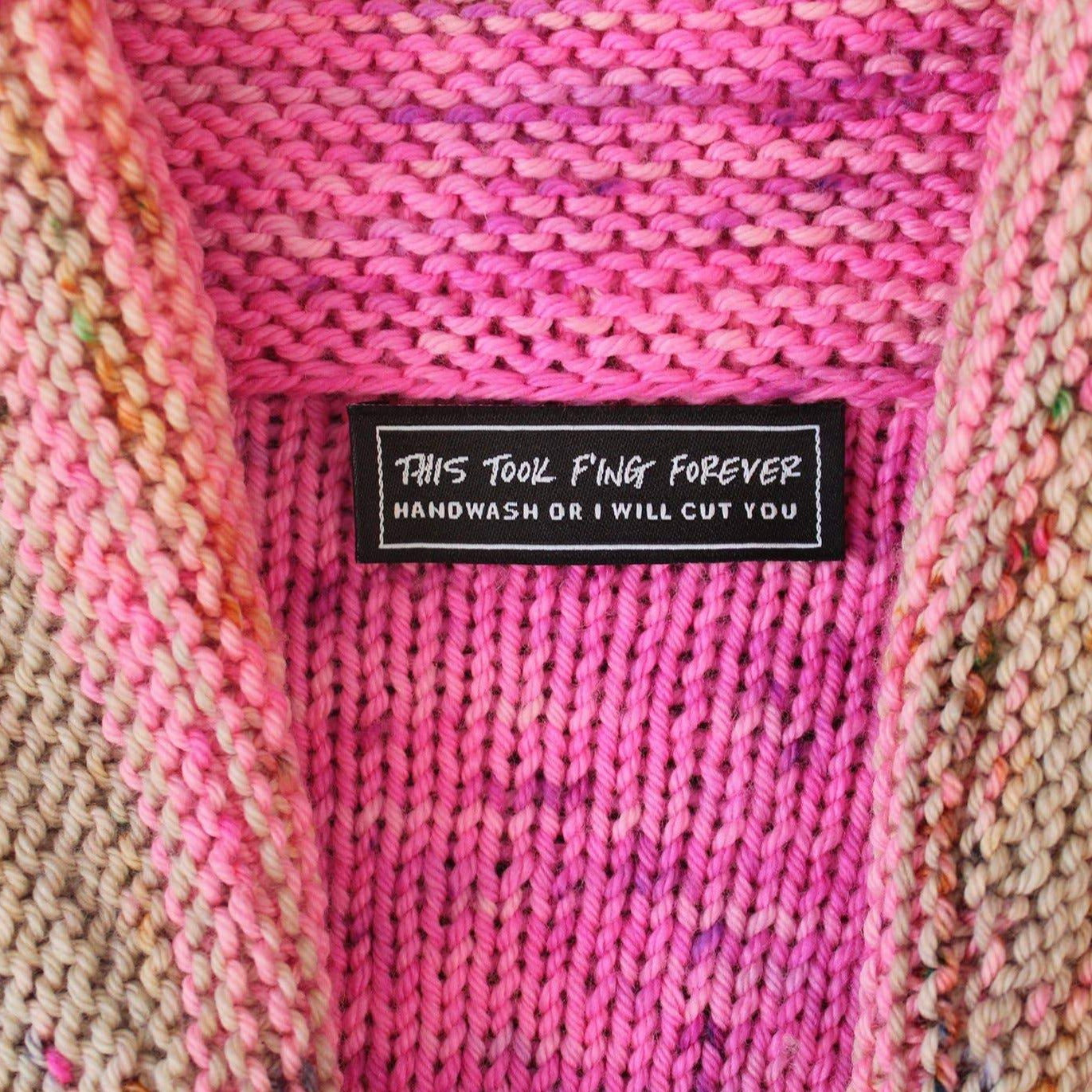 Snarky Woven Labels - "This Took F'ing Forever"
