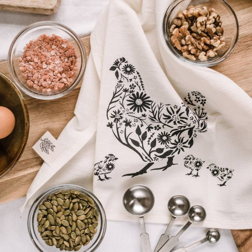 Chicken Tea Towel / Chicken Decor / Chicken kitchen Towel