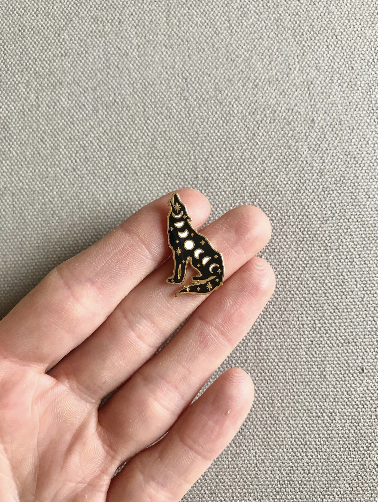 Cosmic Wolf Enamel Pin
