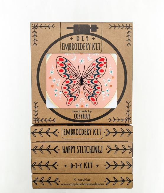 Butterfly - Cozyblue Handmade Embroidery Kit