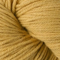 A close up of a skein of Berroco Vintage worsted weight yarn in creamy yellow color