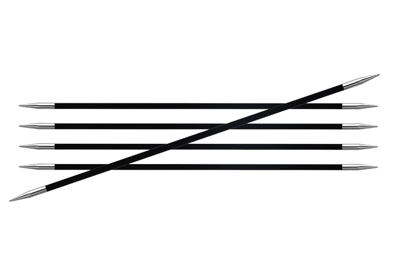 Knit Pro Karbonz 6" Double Pointed Needles