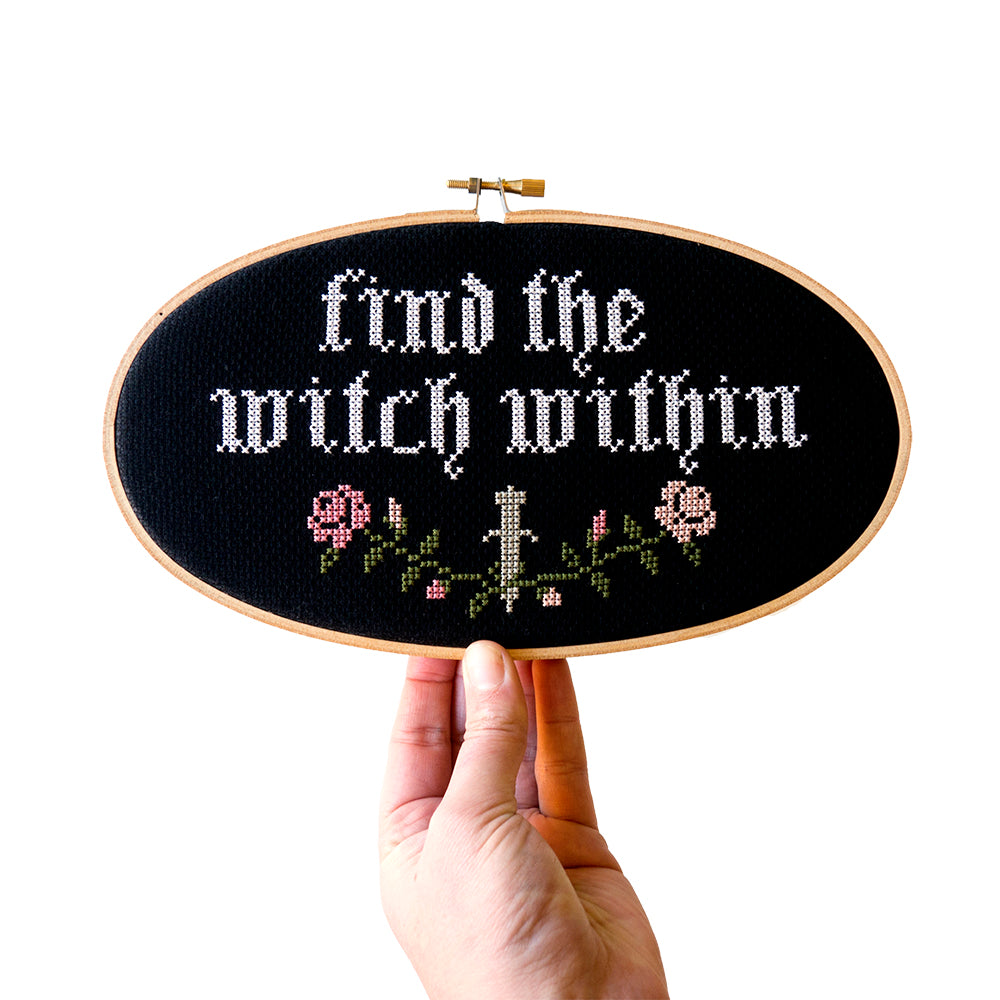 Find the Witch Within Cross Stitch Kit