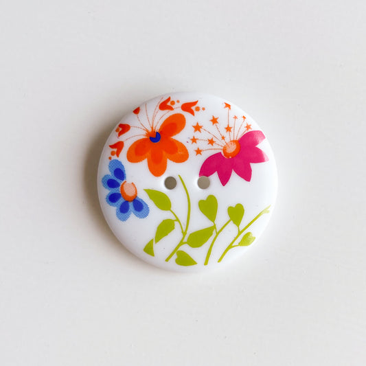 341237 - Floral Butterfly Button