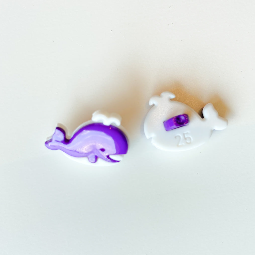 Small Whale Buttons