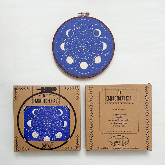 Lunar Blossom - Cozyblue Handmade Embroidery Kit