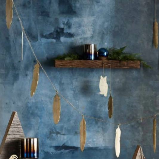 Brass Feather Garland