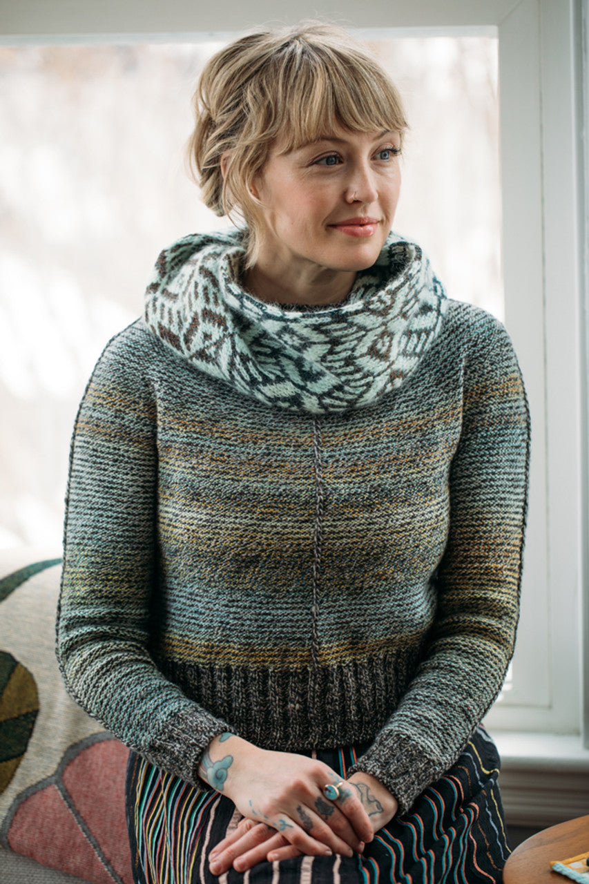 Velvet Mirror Cowl Printed Pattern