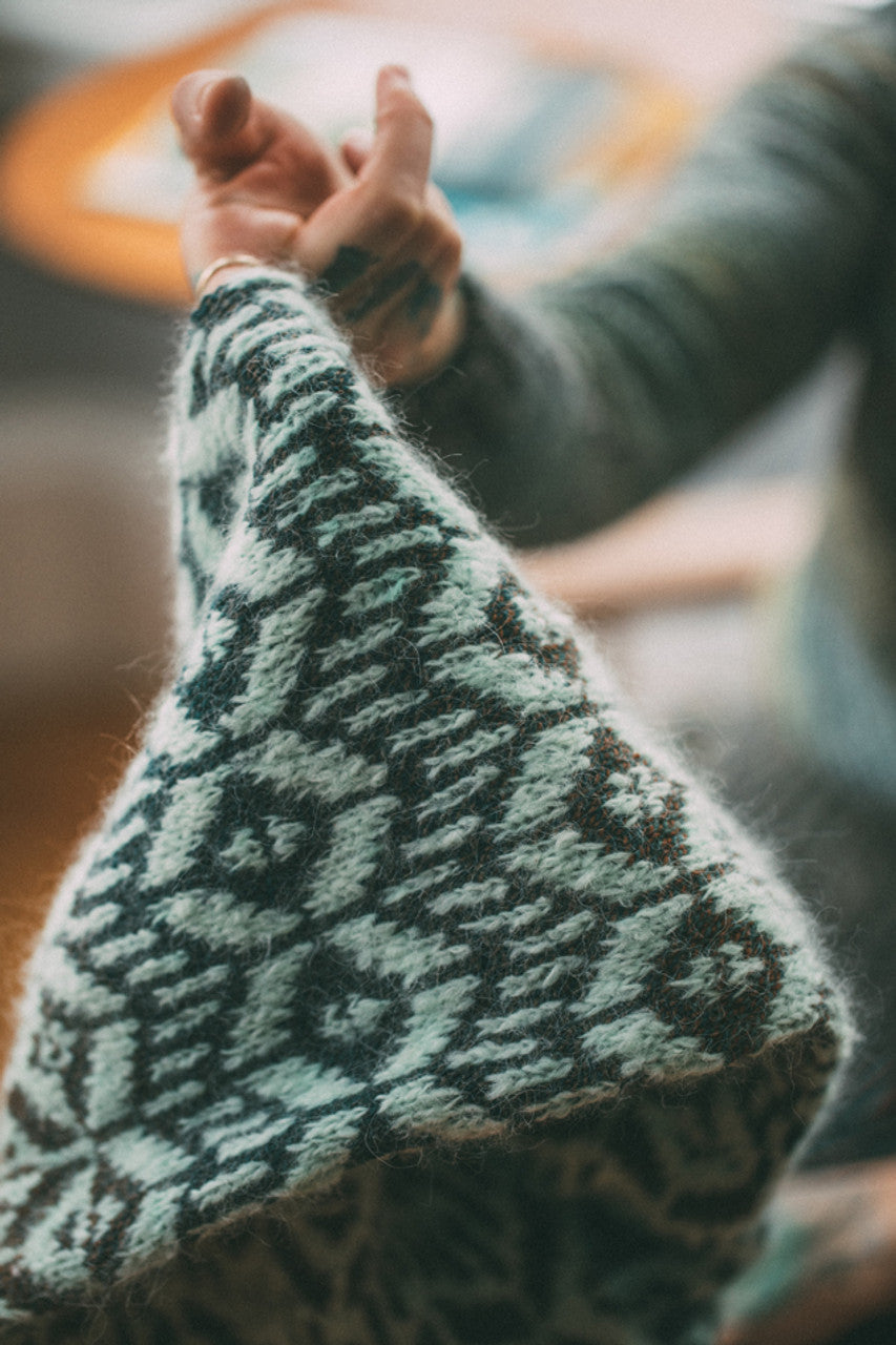 Velvet Mirror Cowl Printed Pattern