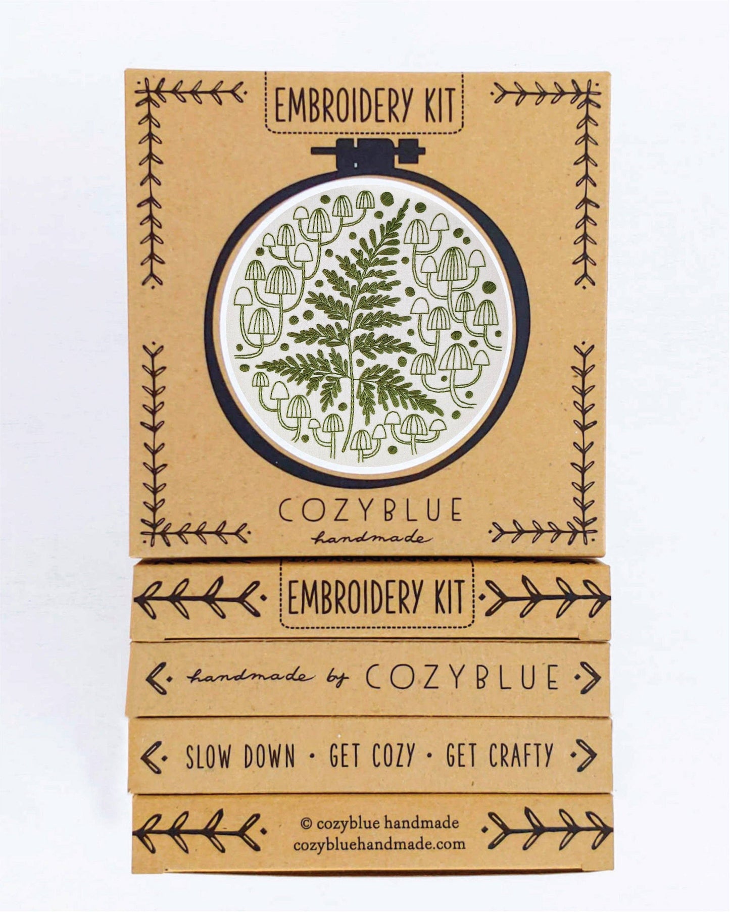 Fern + Friends - Cozyblue Handmade Embroidery Kit