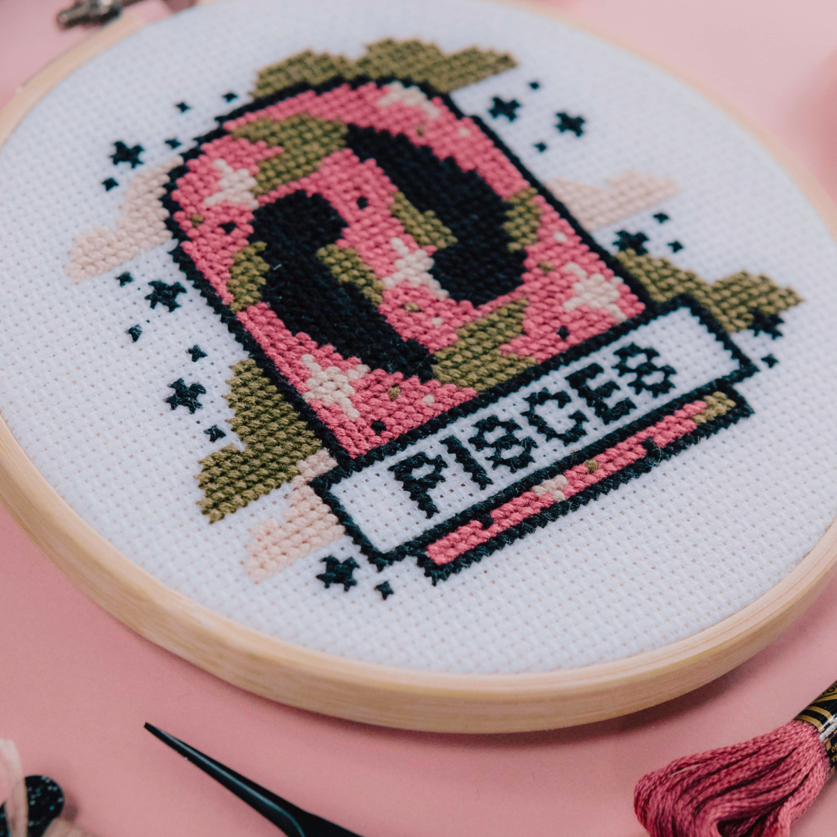 'Pisces' Zodiac Star Sign Cross Stitch Kit