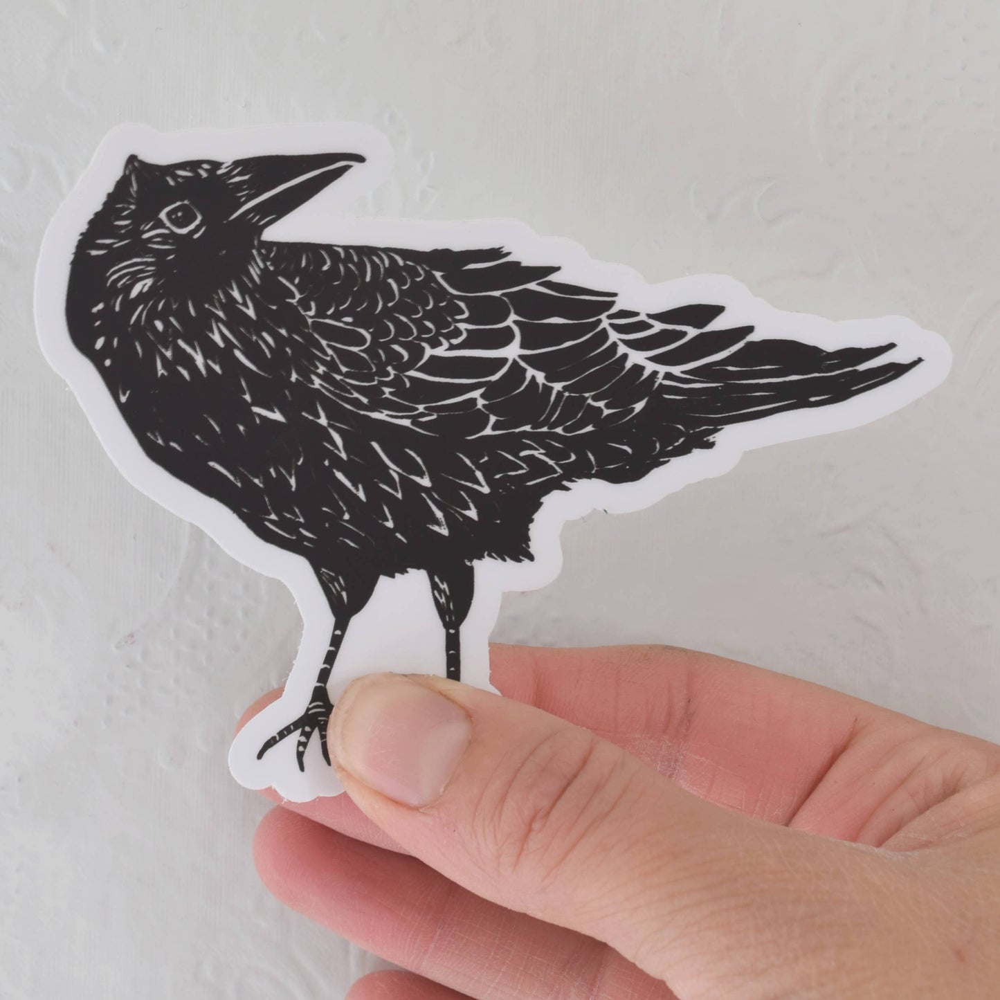 Crow Stickers - Vinyl Decal - 4" Wide