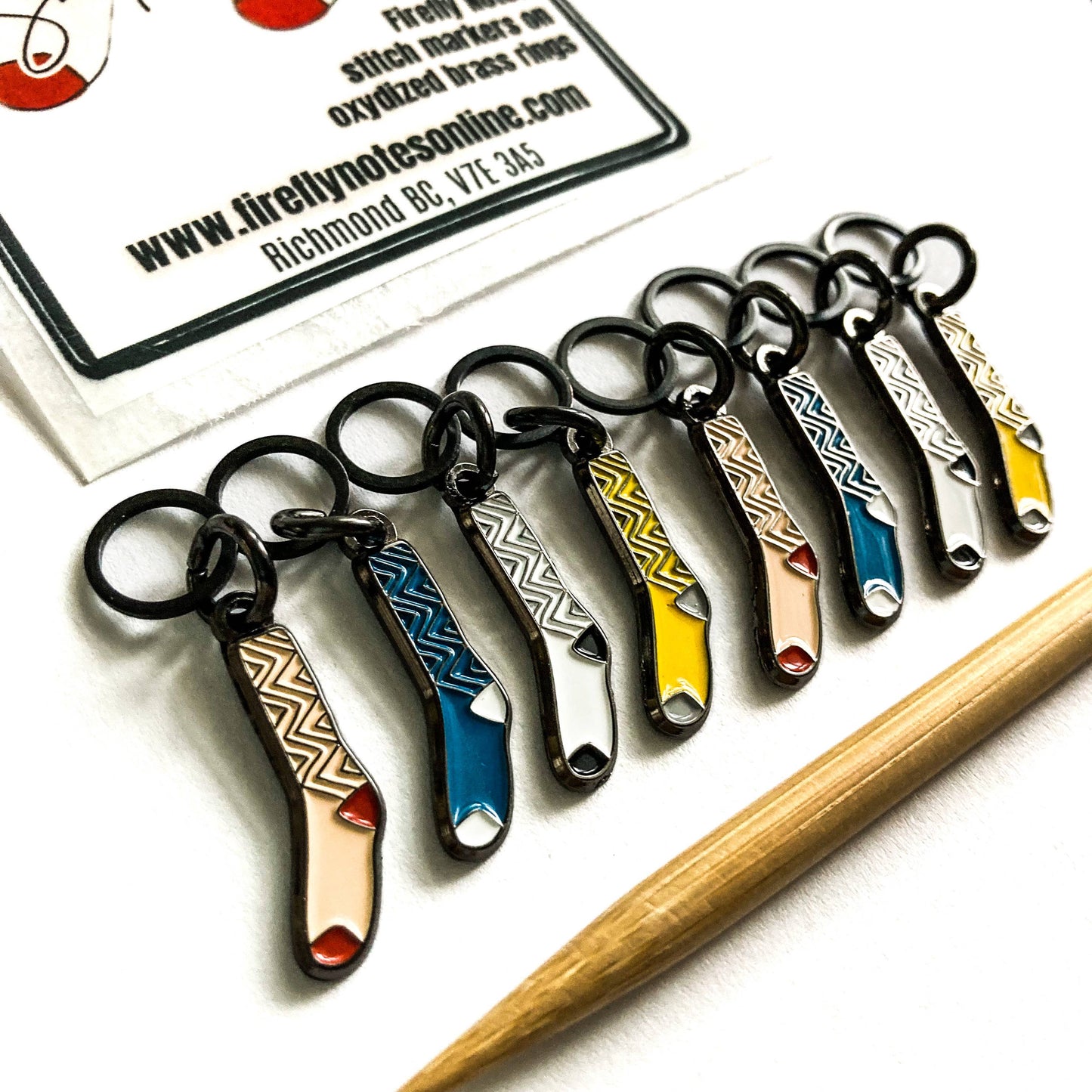 Sack of Sock Stitch Marker Set