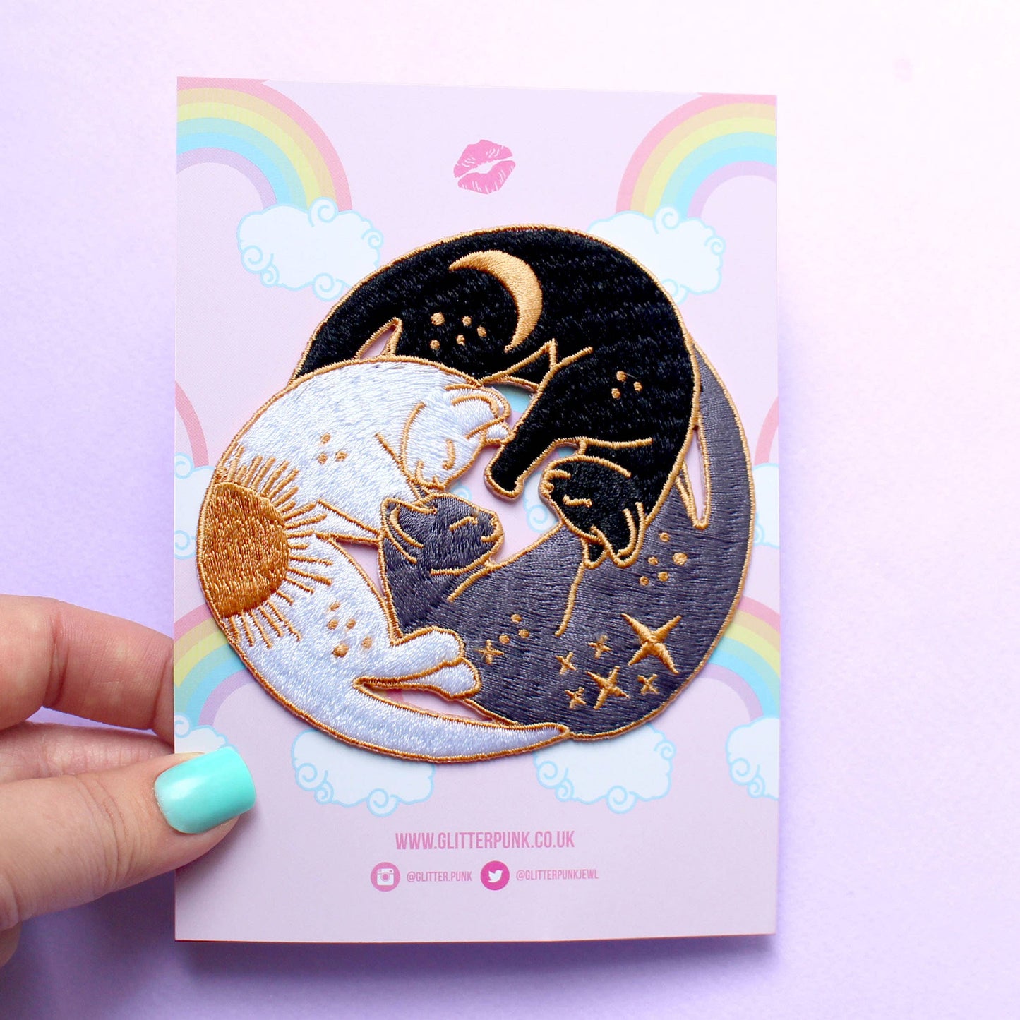 Trio of cats Iron-on Patch