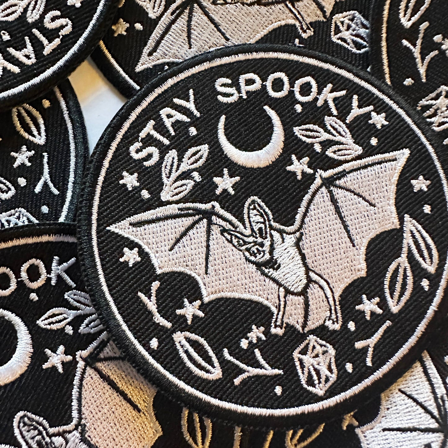 Stay Spooky Iron-On Halloween Bat Patch
