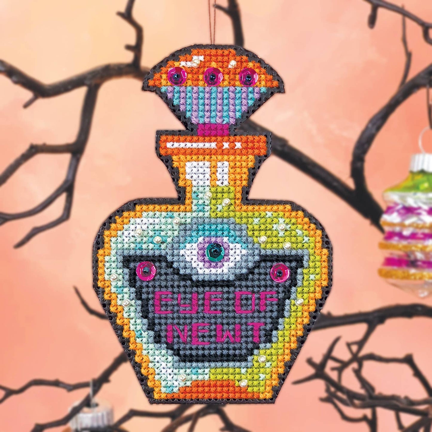 Eye of Newt - Cross Stitch Ornament Kit