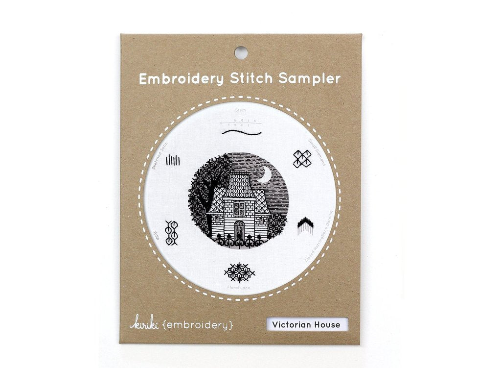 Victorian House - Embroidery Stitch Sampler - Kiriki Press