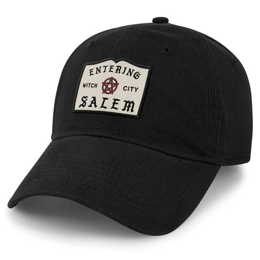 Entering Salem Baseball Hat in Black