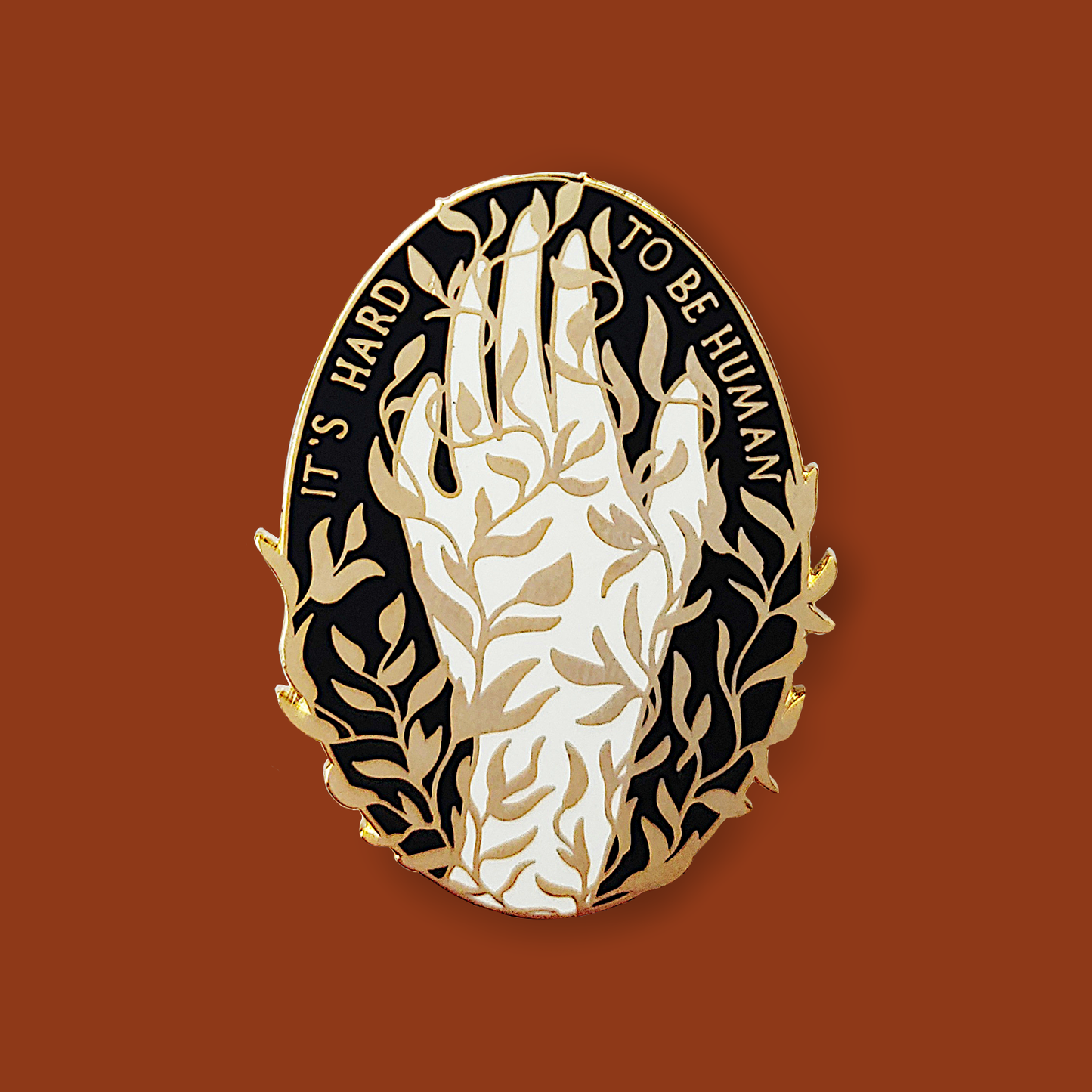Enamel Pin: It's Hard to be Human