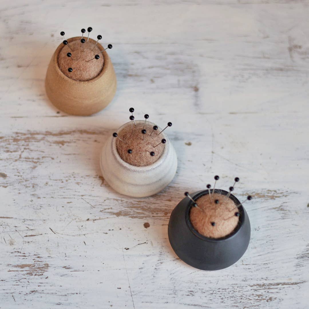 Handmade Minimalist Mini Pin Cushion in 3 color options