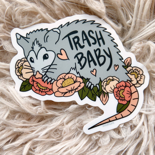 Trash Baby Matte Vinyl Sticker