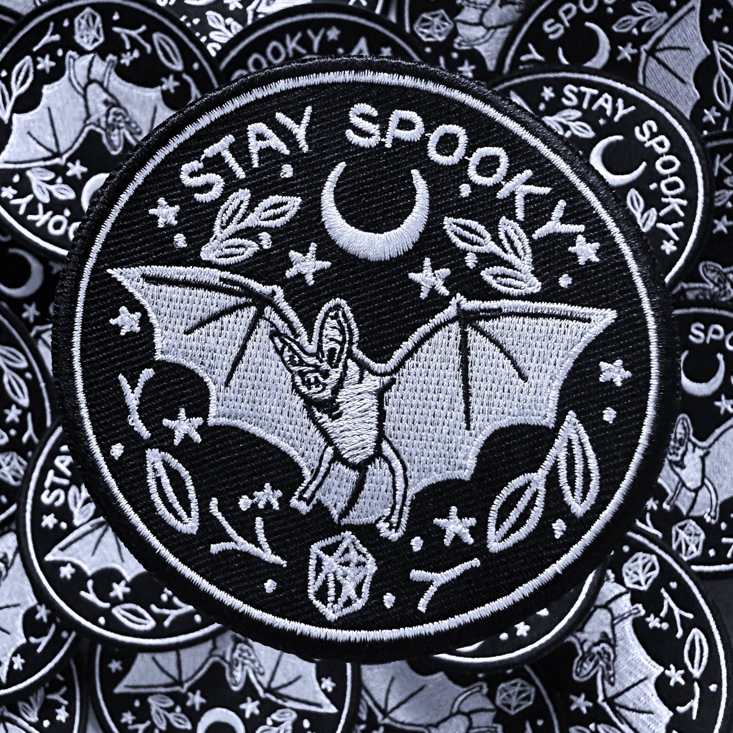 Stay Spooky Iron-On Halloween Bat Patch