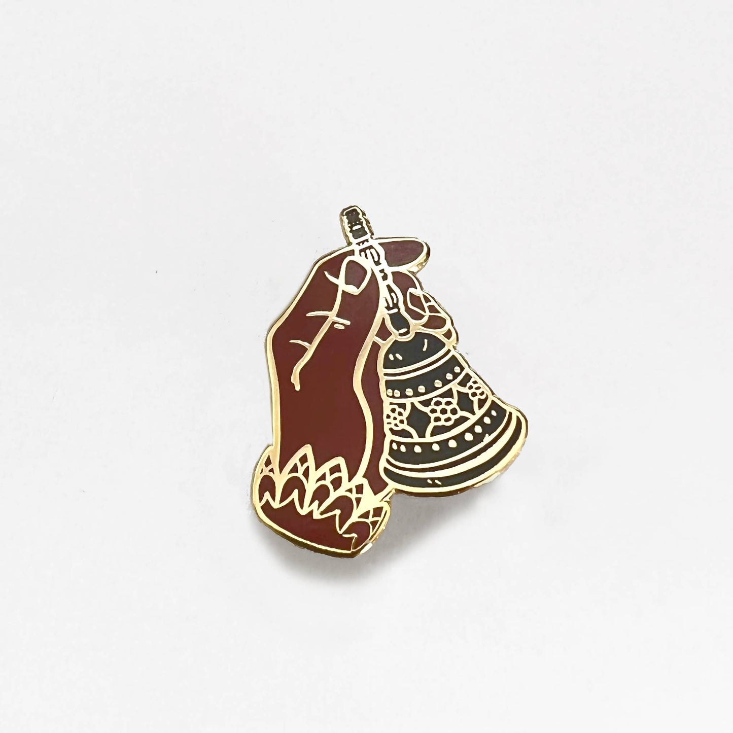 Victorian Bell Hand Enamel Pin