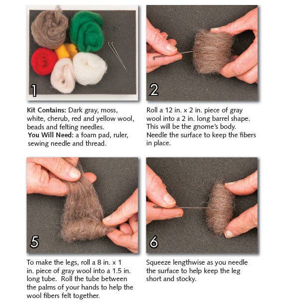 Gnome Needle Felting Kit (Intermediate)