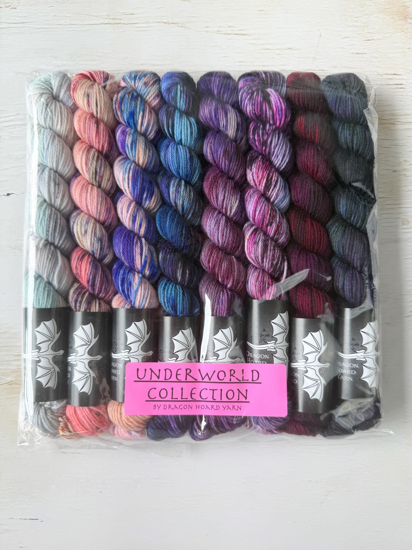 Underworld Collection Mini Skein Set by Dragon Hoard Yarn