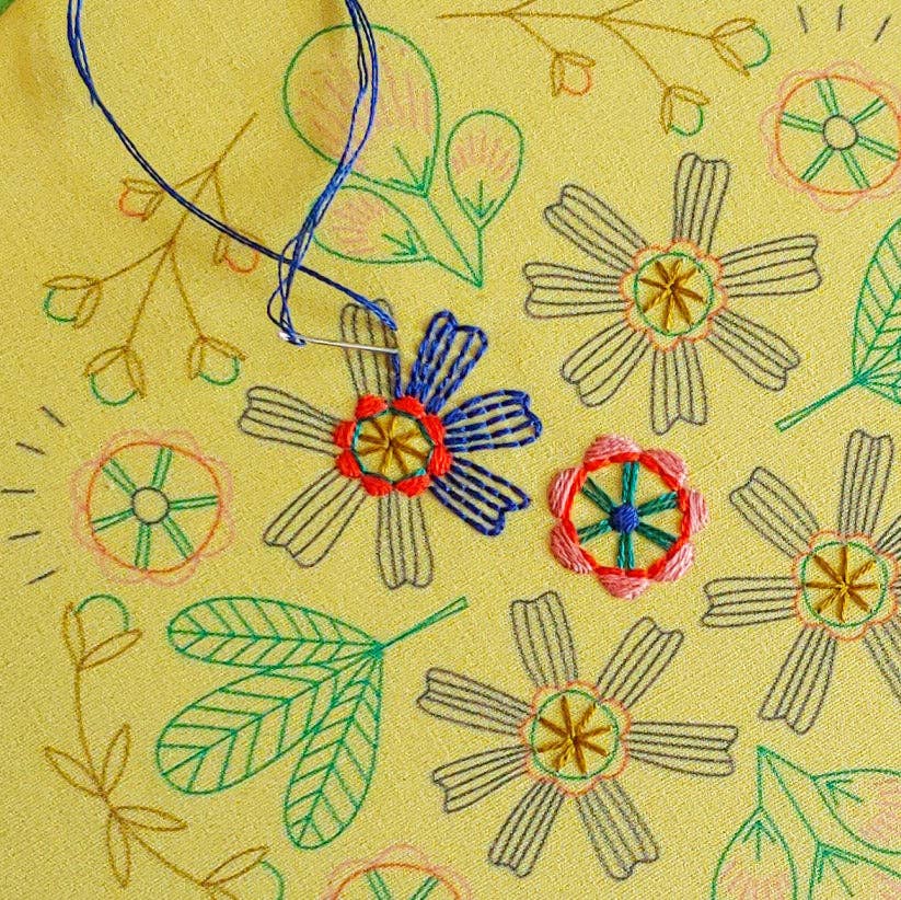 Wallflowers embroidery kit [last chance!]